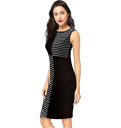 Women's Knee Length Bodycon Dress - Image 3