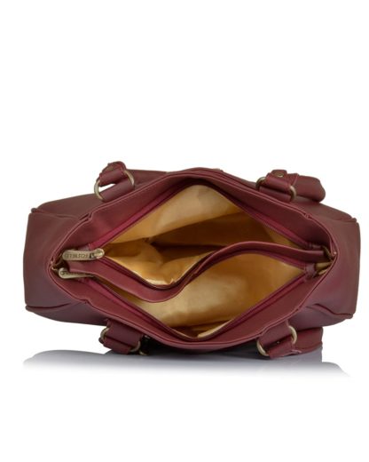 Maroon Fostelo Women's Spring Handbag - Image 3