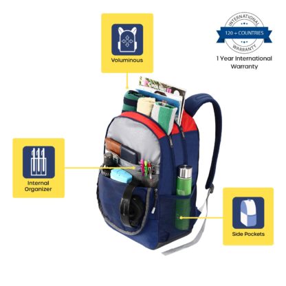 American Tourister Popin 47 cms Blue Casual Backpack (FU4 (0) 01 002) - Image 4