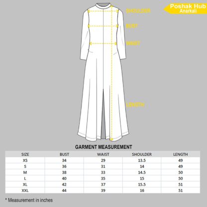 Women's Gold Print Designer Anarkali has Round Neck, Side Zipper, Cap Sleeve, Ankle Length with one Pair of Golden Beautiful Latkan - Image 3