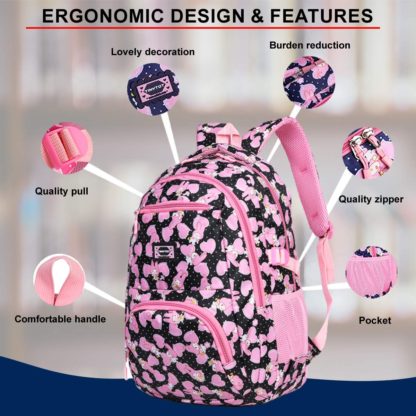 School Backpack College Backpack Multipurpose Backpack Picnic Bag for Girls - Image 4
