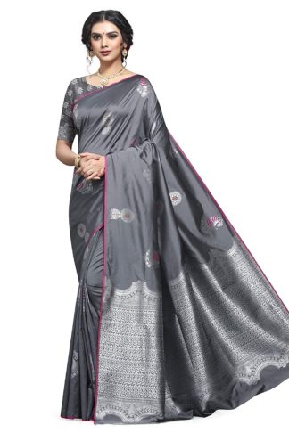 Elegant Silk Zari Saree with Blouse Piece