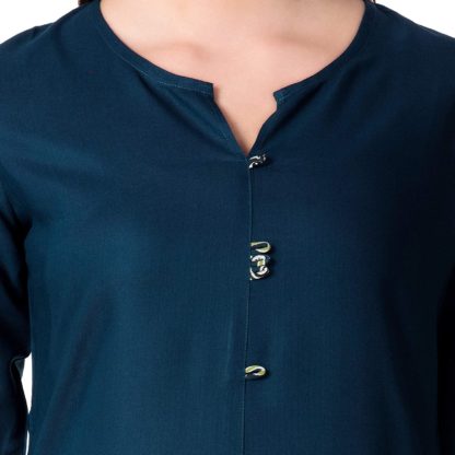 Women's Rayon Kurta With Palazzo Pant Set - Image 5