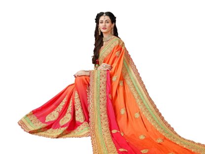 Women's Chiffon Saree with Blouse Piece - Image 4