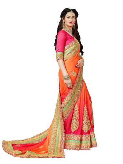 Women's Chiffon Saree with Blouse Piece - Image 3