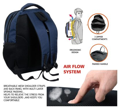 POLESTAR"Noble Blue 32 Ltrs Casual bagpack/School Bag/Laptop Backpack - Image 7