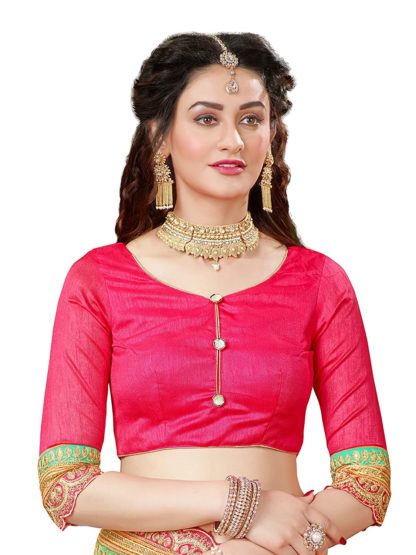 Women's Chiffon Saree with Blouse Piece - Image 5