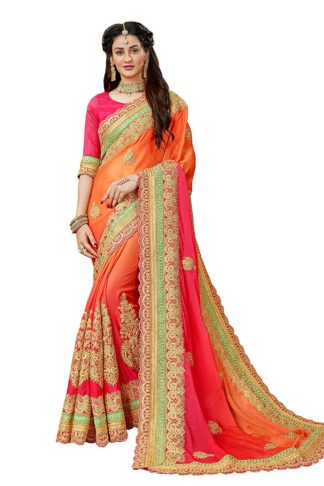 Women's Chiffon Saree with Blouse Piece