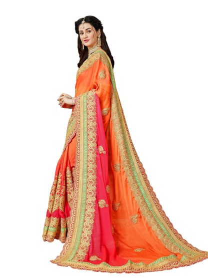 Women's Chiffon Saree with Blouse Piece - Image 7