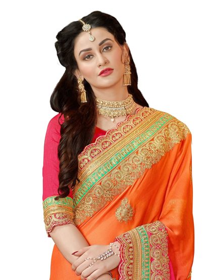 Women's Chiffon Saree with Blouse Piece - Image 10