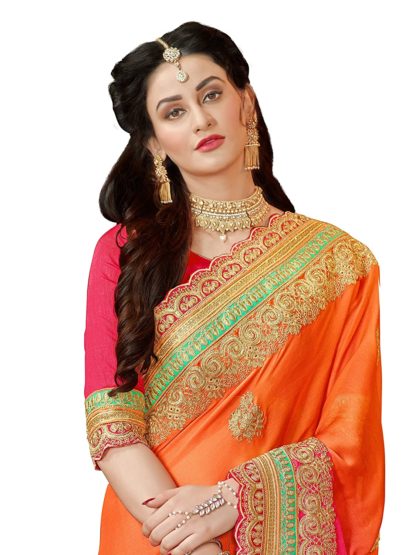 Women’s Chiffon Saree with Blouse Piece