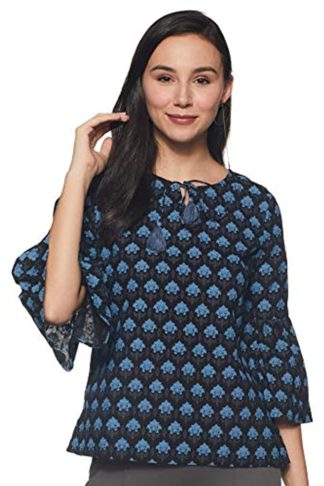 Women's Cotton Bell Sleeves Top