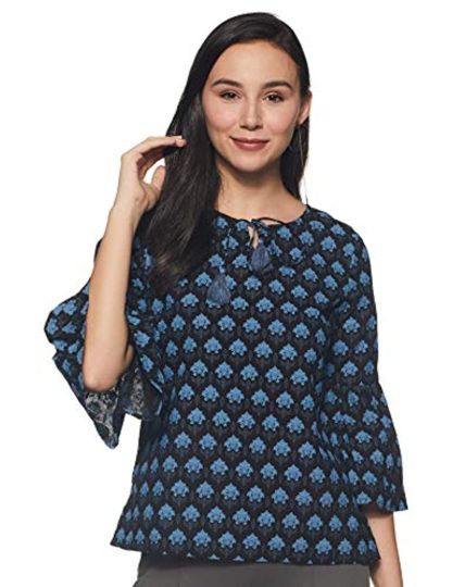 Women's Cotton Bell Sleeves Top