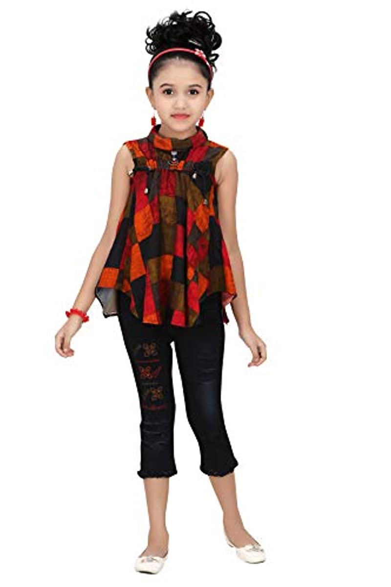 E-Sqare Kids Girls Rayon Floral Printed Ethnic Wear, Indian Clothes & Party  Dresses (2-3 Years, Green) : Amazon.in: Clothing & Accessories
