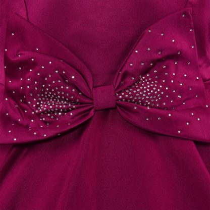 Baby Girls Satin Frock Birthday Dress for Girls - Image 4