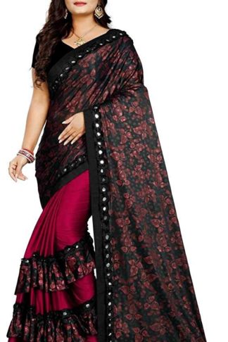 Women’s Banglori Malai Saree with Blouse Piece