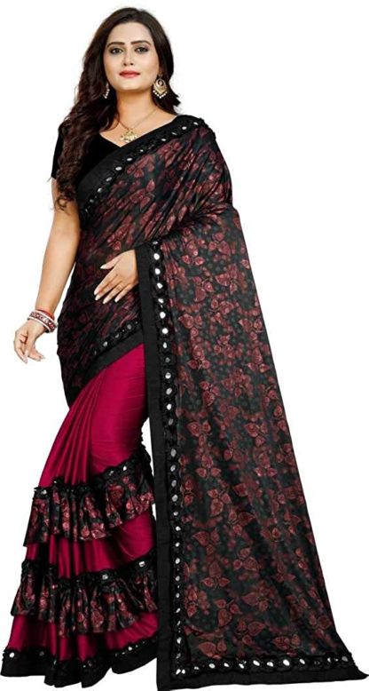Women's Banglori Malai Saree with Blouse Piece