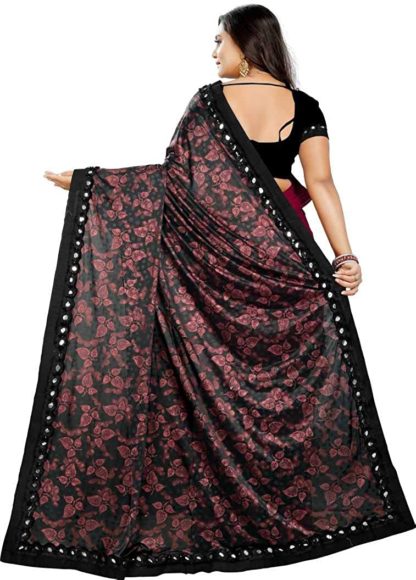 Women's Banglori Malai Saree with Blouse Piece - Image 3