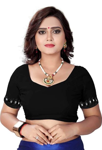 Women's Banglori Malai Saree with Blouse Piece - Image 6