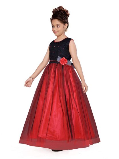Beautiful Net A-Line Dress for Girls - Image 3