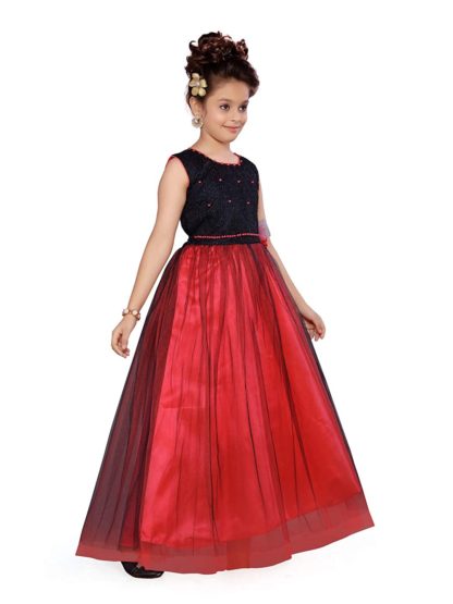Beautiful Net A-Line Dress for Girls - Image 4