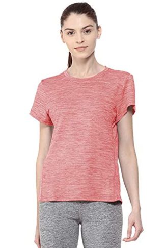 Women's Round Neck Dry Fit Gym Sports T-Shirt
