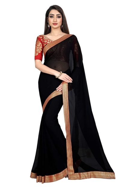 Women's Chiffon Saree with Blouse Piece - Image 2