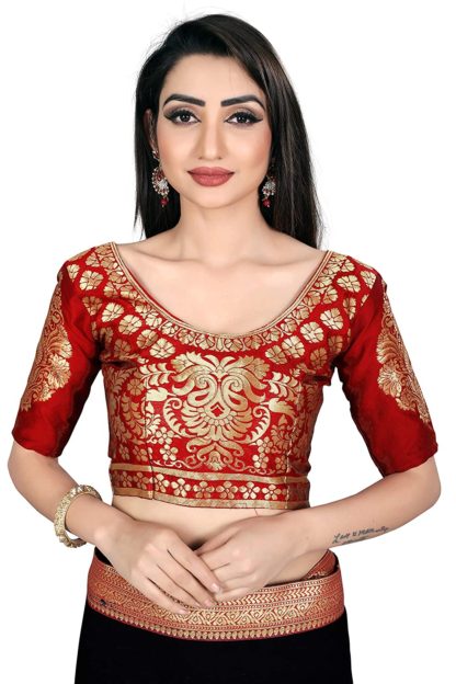 Women's Chiffon Saree with Blouse Piece - Image 6
