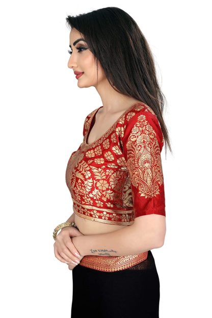 Women's Chiffon Saree with Blouse Piece - Image 7