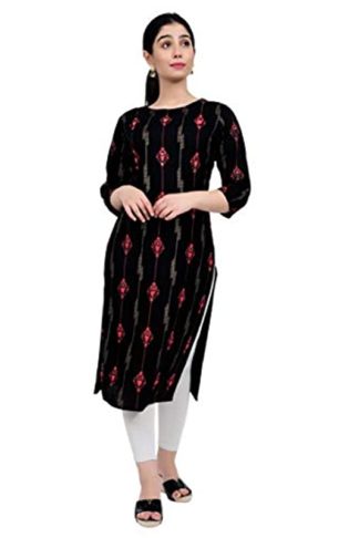 Women's Cotton Slub Printed Kurti