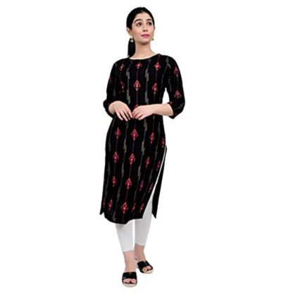 Women's Cotton Slub Printed Kurti - Image 2
