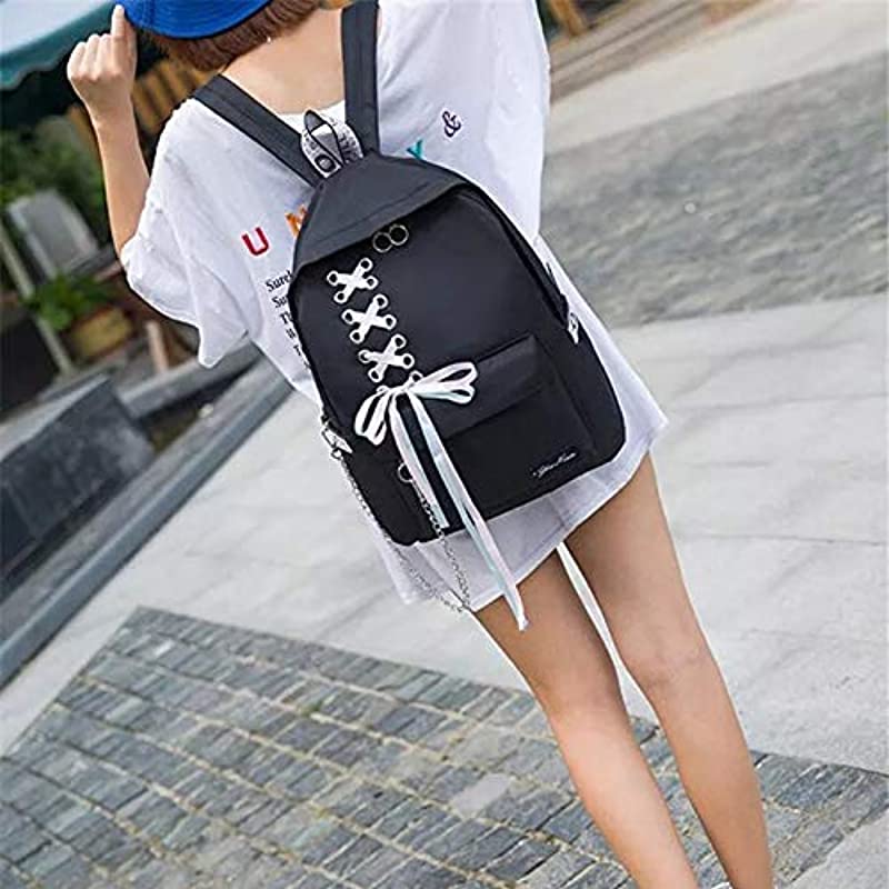 Korean Style Waterproof Backpack, Black