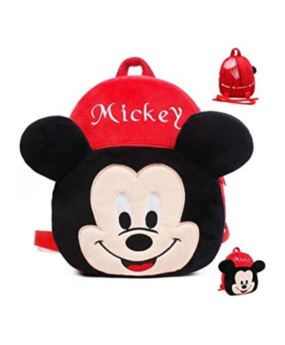 Mickey Velvet Kids School/Nursery/Picnic/Carry/Travelling Bag - 2 to 5 Age (Black) - Image 2