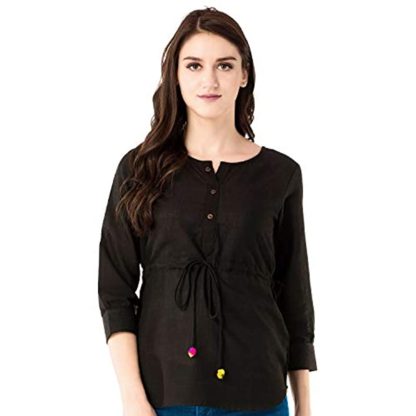 Women's Black CasualTop - Image 2