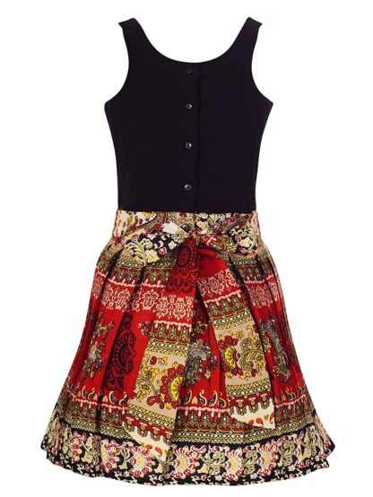 Girls A-Line Black Dress(11-12 Years) - Image 3