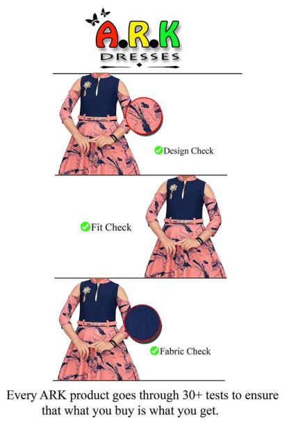 Girls Printed Gown - Image 4