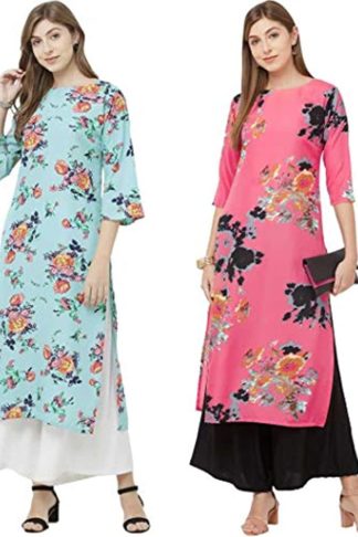 Women's crepe Straight Kurta