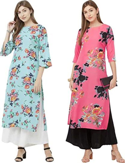 Women's crepe Straight Kurta