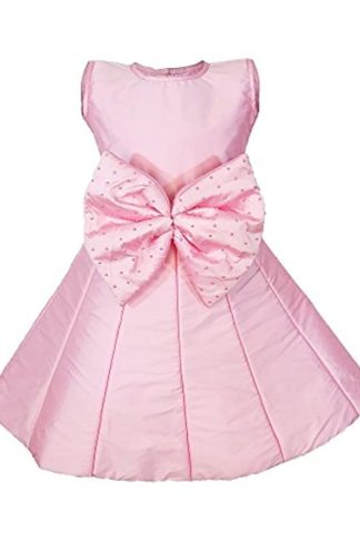 Girls Poly Cotton Bubble Dress (Pink)