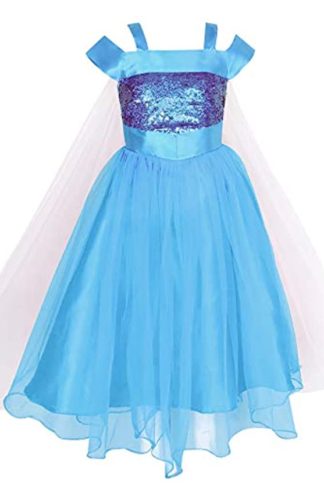 Baby Girls Birthday Frock Dress_Frozen Elsa Dress(2-12 Years)