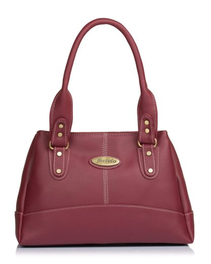 Women's Catlin Maroon Handbag by Fostelo - Image 3