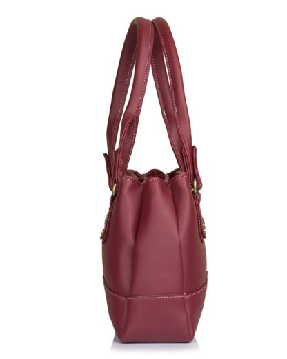 Women's Catlin Maroon Handbag by Fostelo - Image 6
