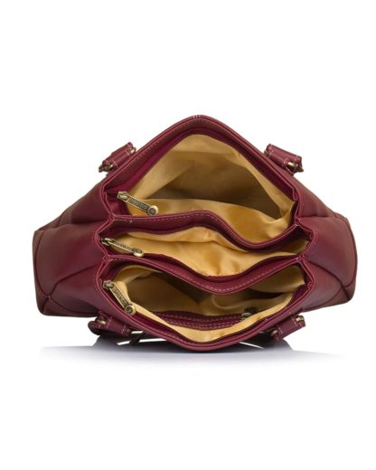 Women's Catlin Maroon Handbag by Fostelo - Image 7