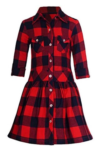Girl's Rayon Shirt Dress