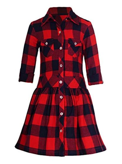 Girl's Rayon Shirt Dress