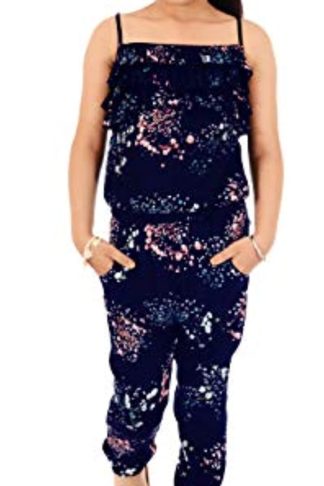 Girl's Rayon Relaxed Trousers Suit