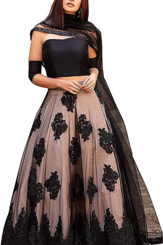 Women's Net Lehenga Choli Set