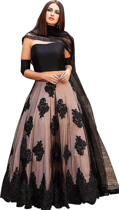 Women's Net Lehenga Choli Set