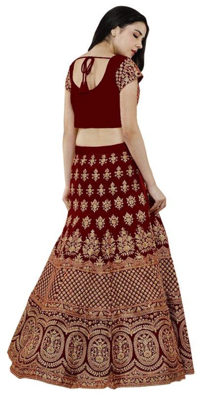 Women's Pure Silk Semi-Stitched Lehenga Choli Set - Image 3