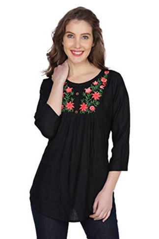 Women's Black Trendy Top